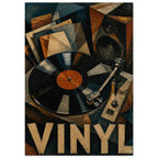 Vinyl Record Player Retro Art Print