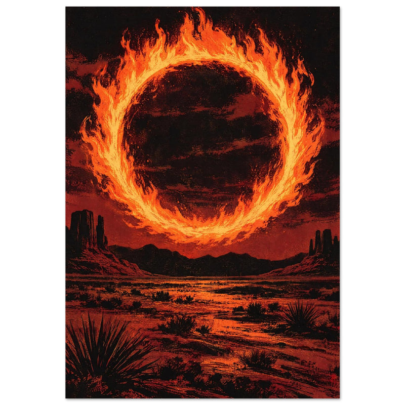 Ring Of Fire Desert Art Print