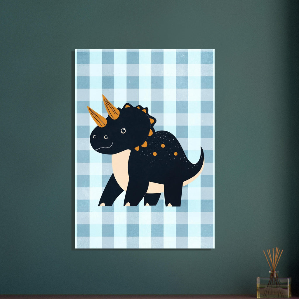 dinosaur art print for the nursery, soft painterly artwork on matte paper