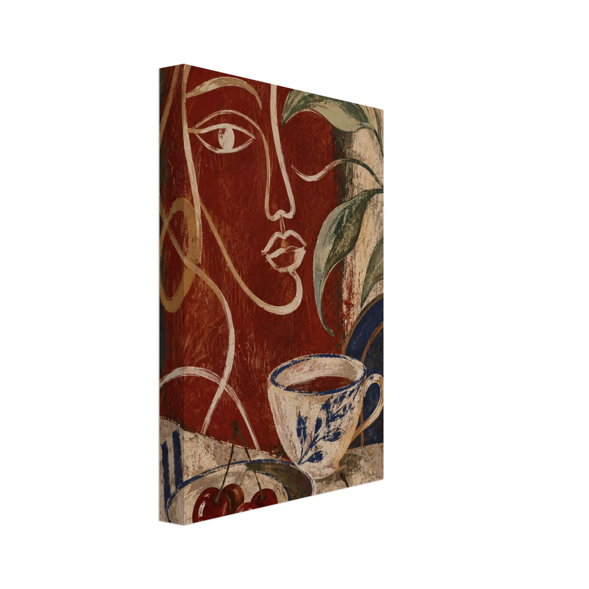 Quiet Original Abstract Composition VI Art Print – Canvas
