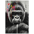 monkey art print for the nursery, soft painterly artwork on matte paper
