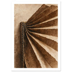 Folded Cardboard Earth Tone Art Print – White Border