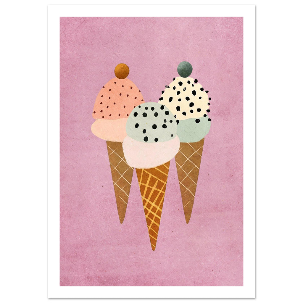 wild animal art print for the living room, soft painterly artwork on matte paper