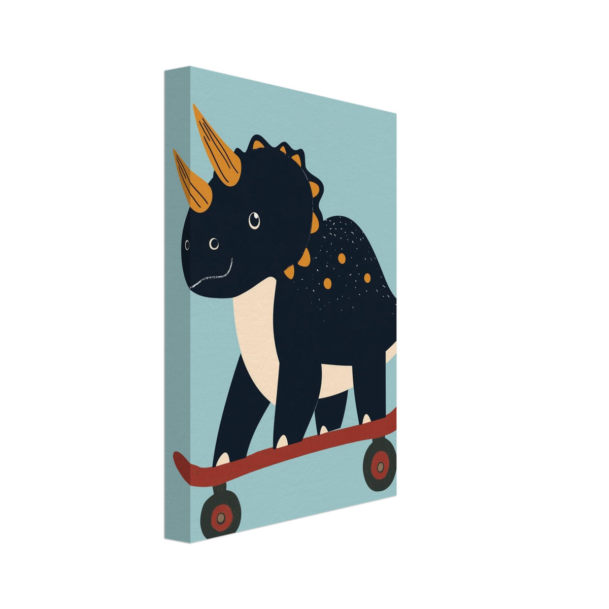 dinosaur art print for the nursery, soft painterly artwork on matte paper