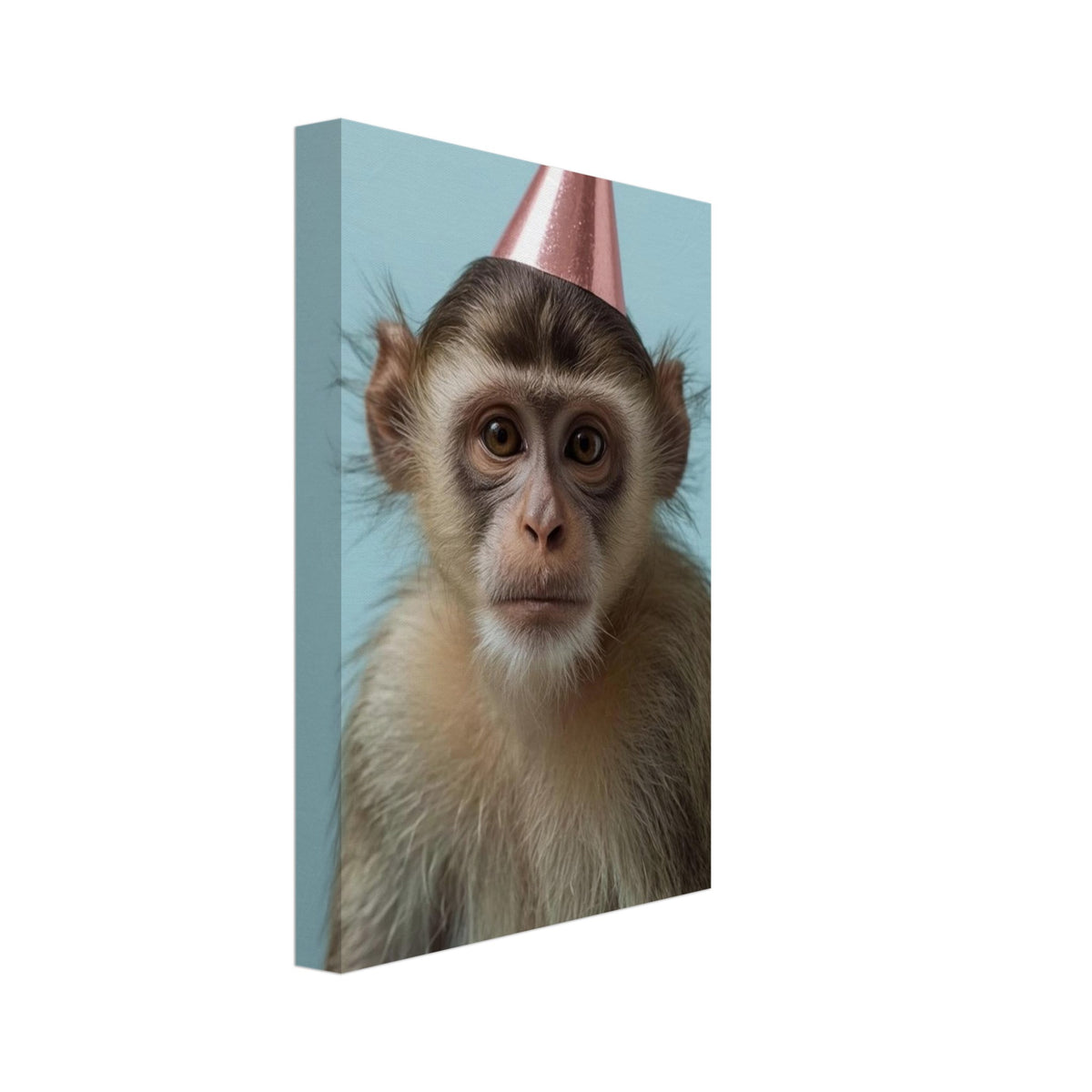 monkey art print for the nursery, soft painterly artwork on matte paper
