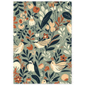 small garden bird art print for the kitchen, soft painterly artwork on matte paper