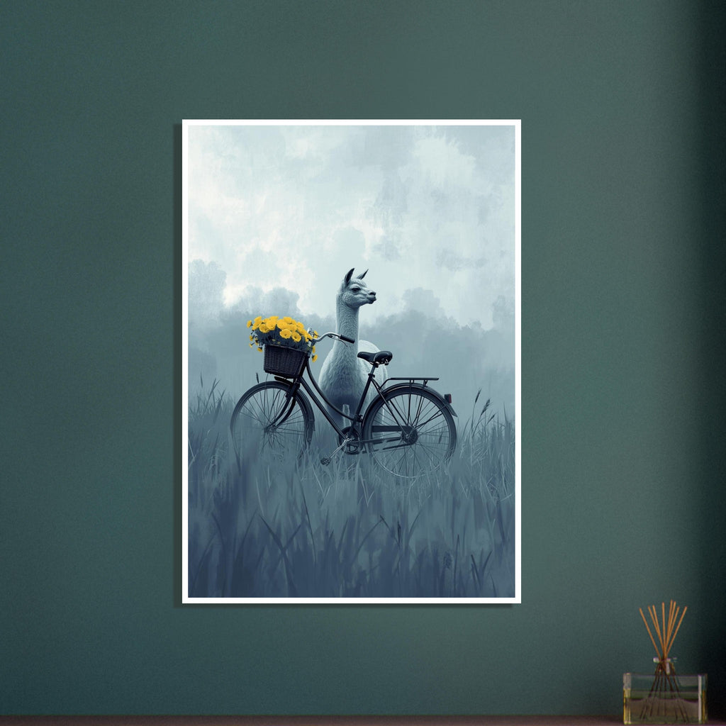 sheep art print for the living room, soft painterly artwork on matte paper
