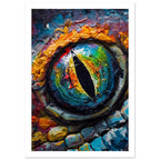 Lizard Study Fine Art Print – White Border