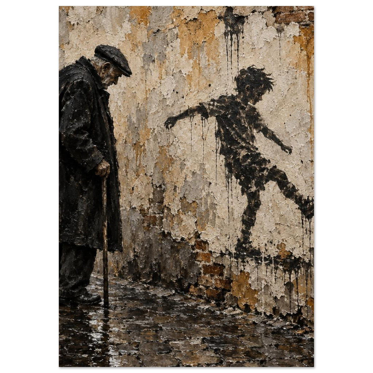 Boy on the Wall Art Print