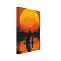 wolf art print for the living room, soft painterly artwork on matte paper