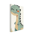 dinosaur art print for the nursery, soft painterly artwork on matte paper