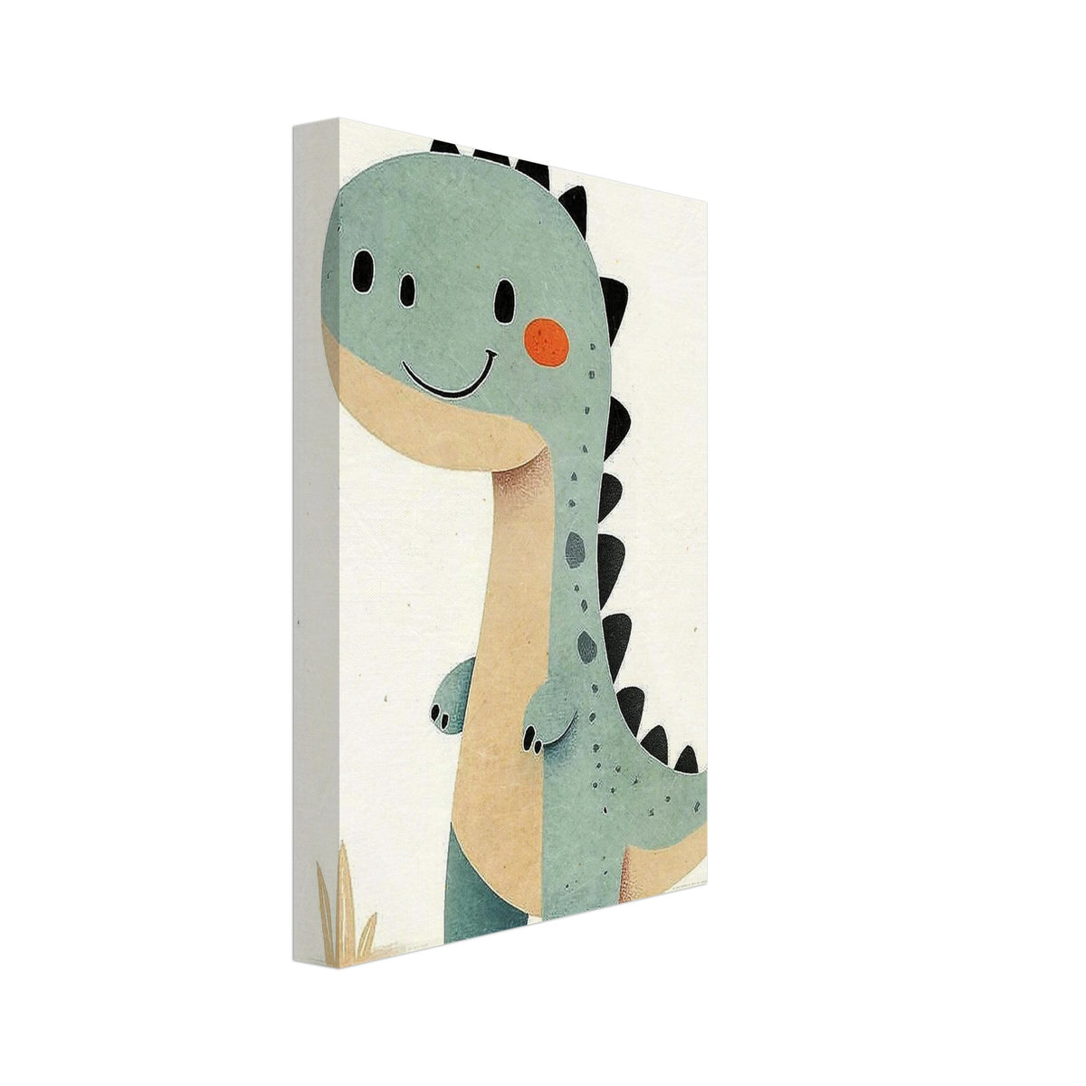 dinosaur art print for the nursery, soft painterly artwork on matte paper