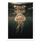 Deep Sea Fish Portrait Art Print – White Border