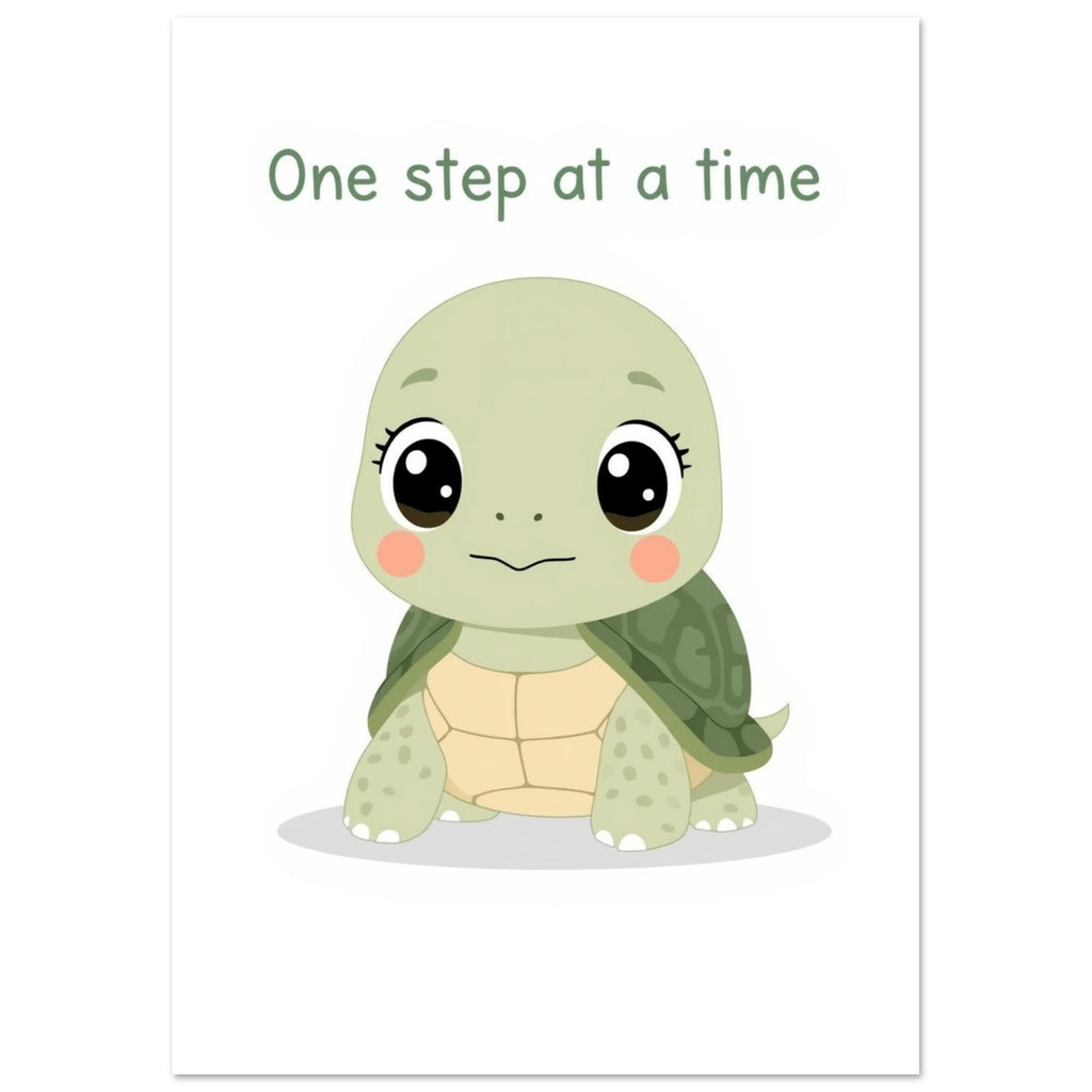 sea turtle art print for the bathroom, soft painterly artwork on matte paper