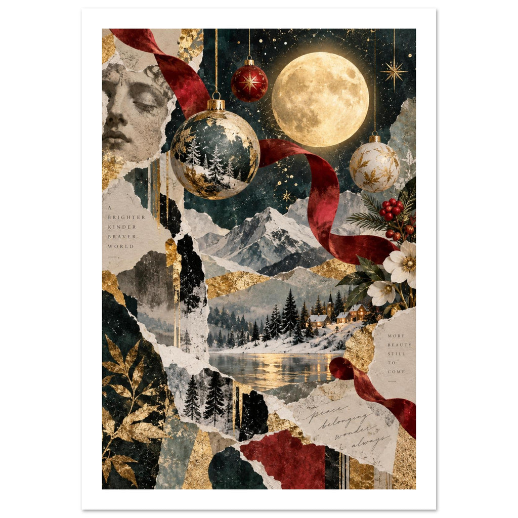 original abstract composition art print for the living room, soft painterly artwork on matte paper