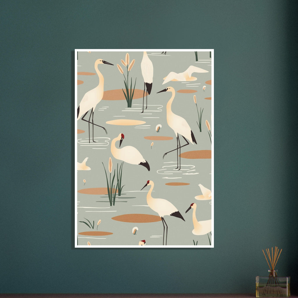 small garden bird art print for the kitchen, soft painterly artwork on matte paper