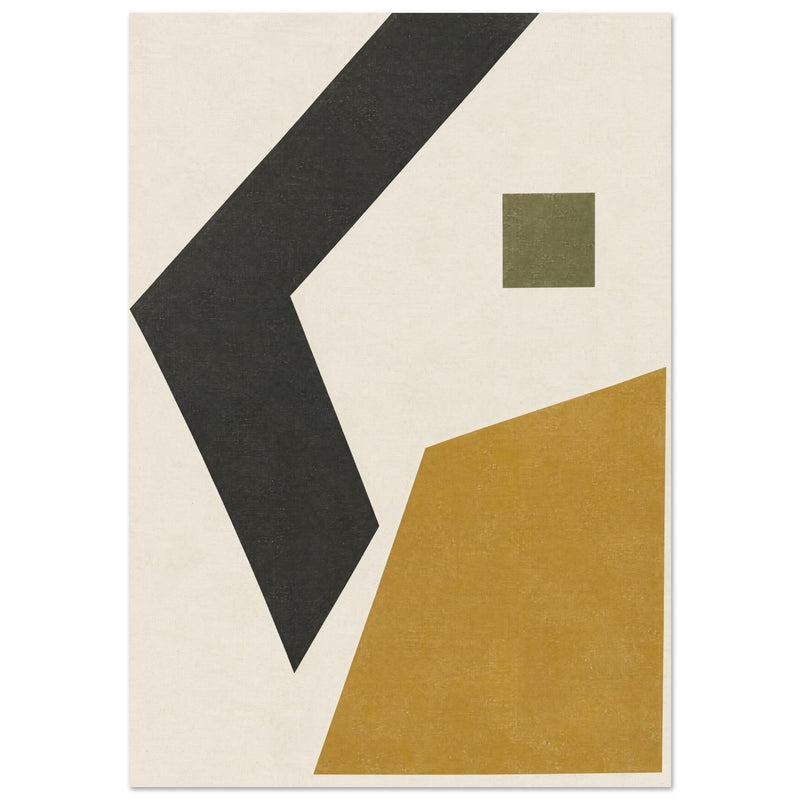 Angular Geometric Shapes Abstract Art Print