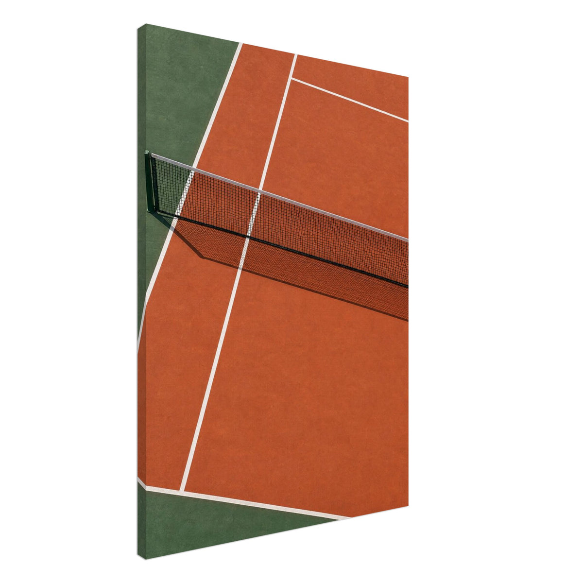 Terracotta Tennis Court Art Print – Canvas