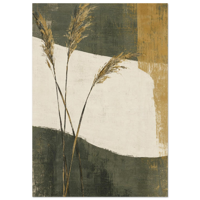 Reed Grass Earth Tone Art Print