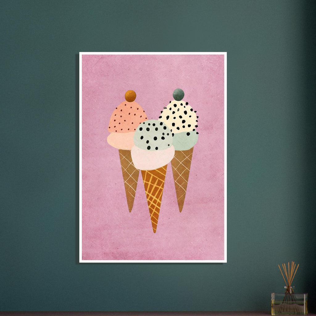 wild animal art print for the living room, soft painterly artwork on matte paper
