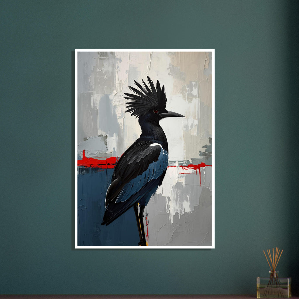 eagle art print for the home office, soft painterly artwork on matte paper