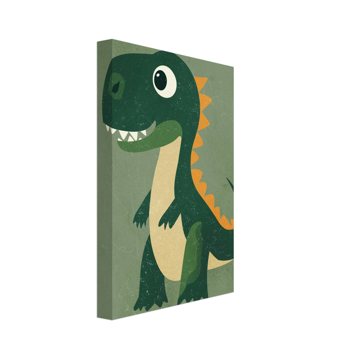dinosaur art print for the nursery, soft painterly artwork on matte paper