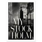 Stockholm City Photography Poster – White Border