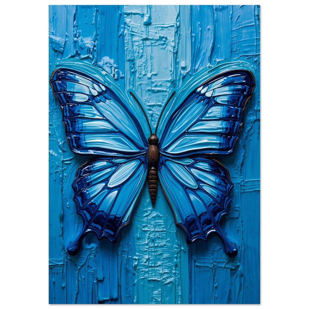 butterfly art print for the bedroom, soft painterly artwork on matte paper