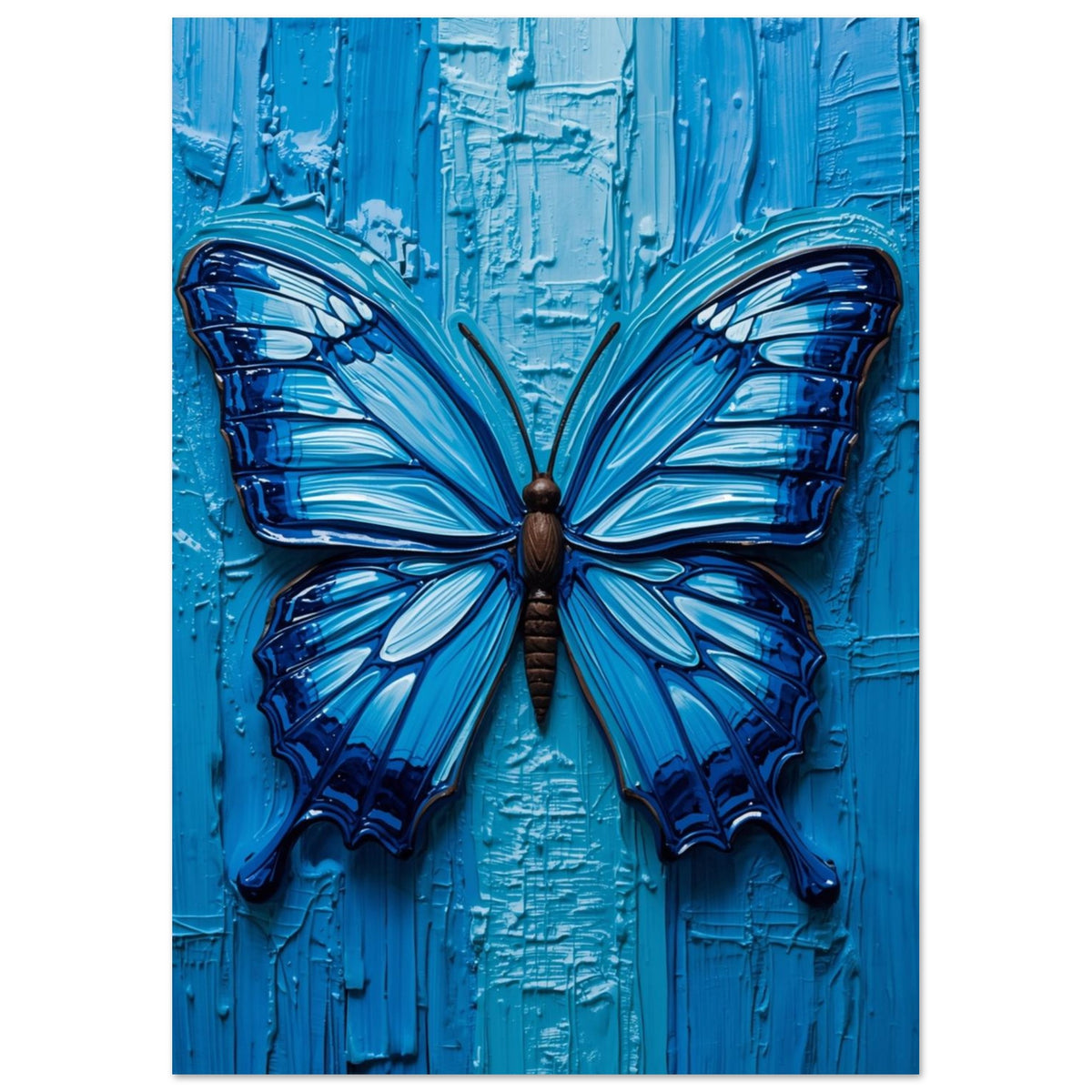 butterfly art print for the bedroom, soft painterly artwork on matte paper