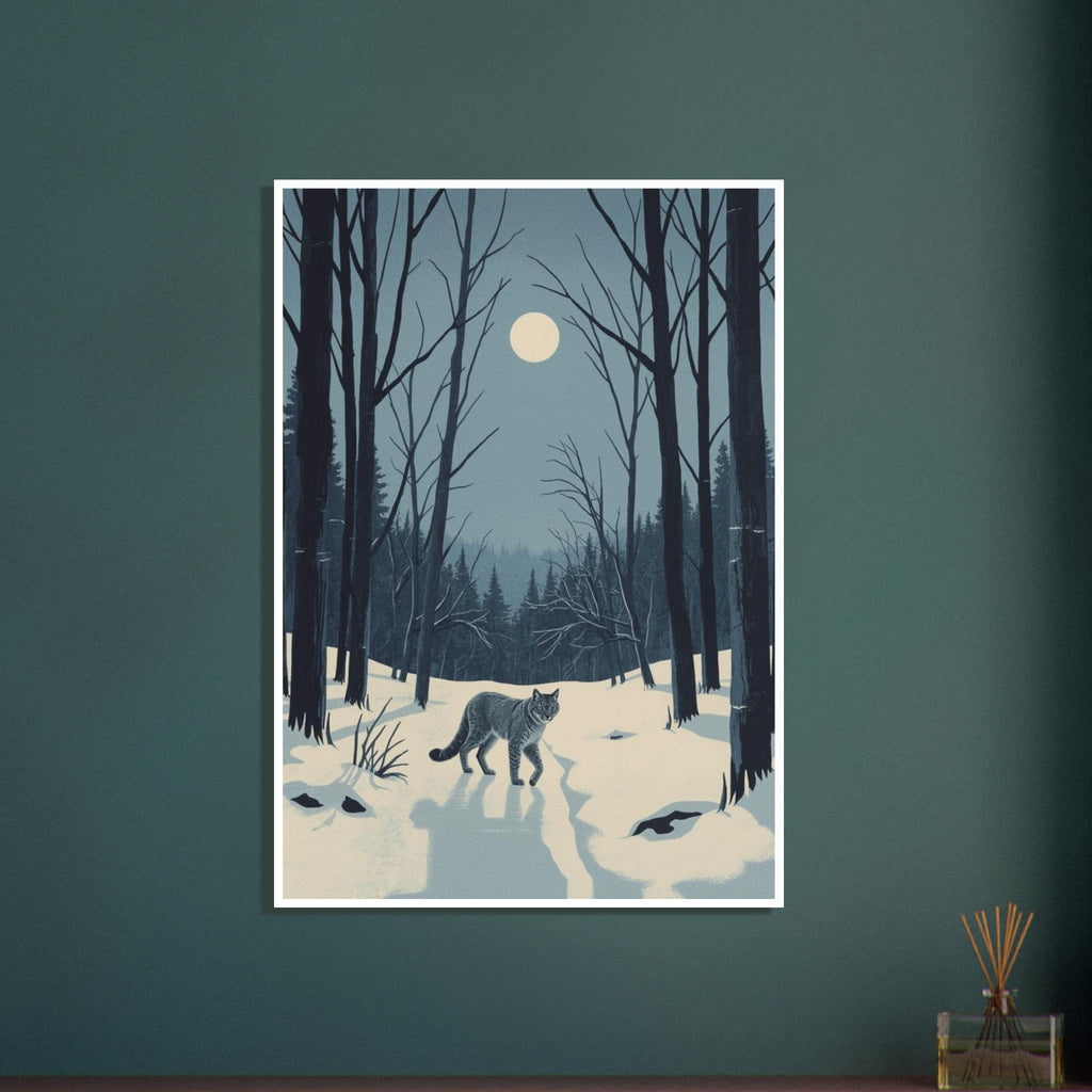 cat art print for the living room, soft painterly artwork on matte paper