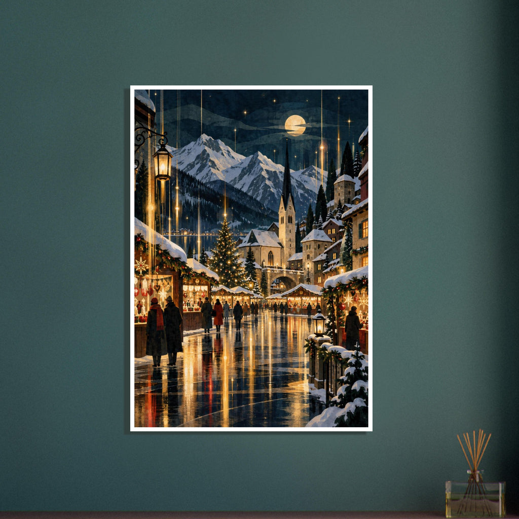 original abstract composition art print for the living room, soft painterly artwork on matte paper