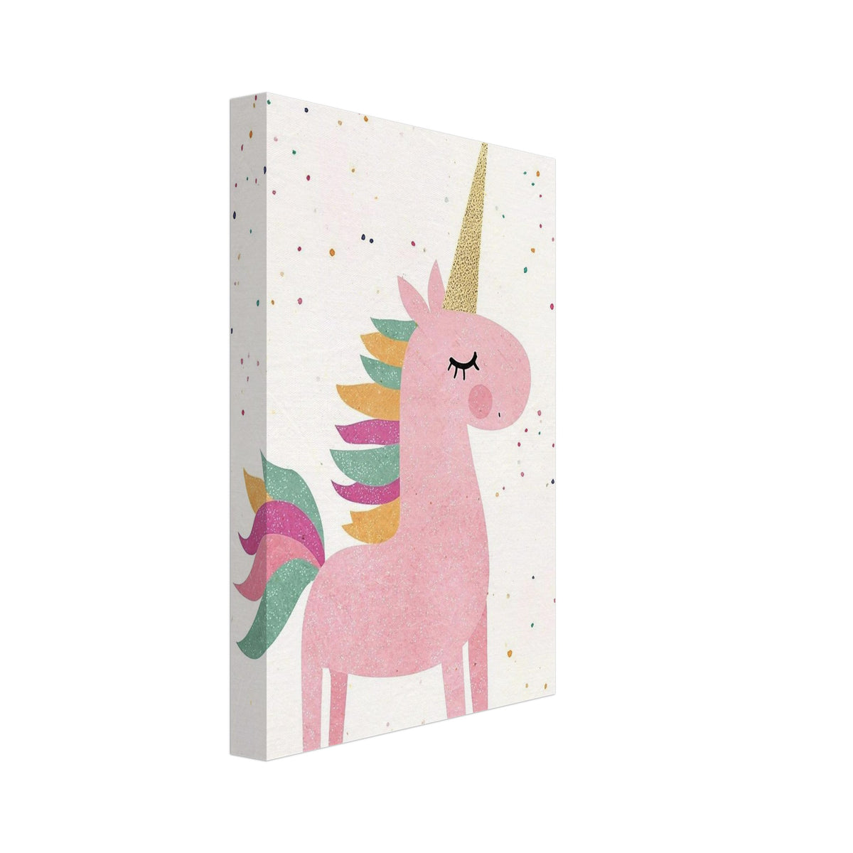 unicorn art print for the nursery, soft painterly artwork on matte paper