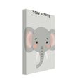 elephant art print for the living room, soft painterly artwork on matte paper