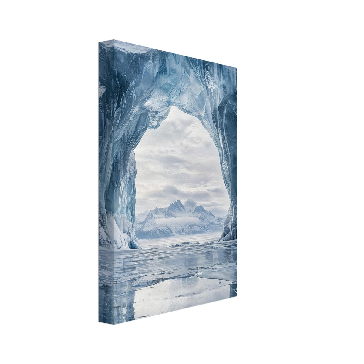 Blue Ice Arch Landscape Art Print – Canvas