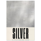 Silver Texture Typography Art Print