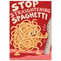 Stop Straightening Spaghetti Kitchen – illustration wall art print by Printavelle – close-up
