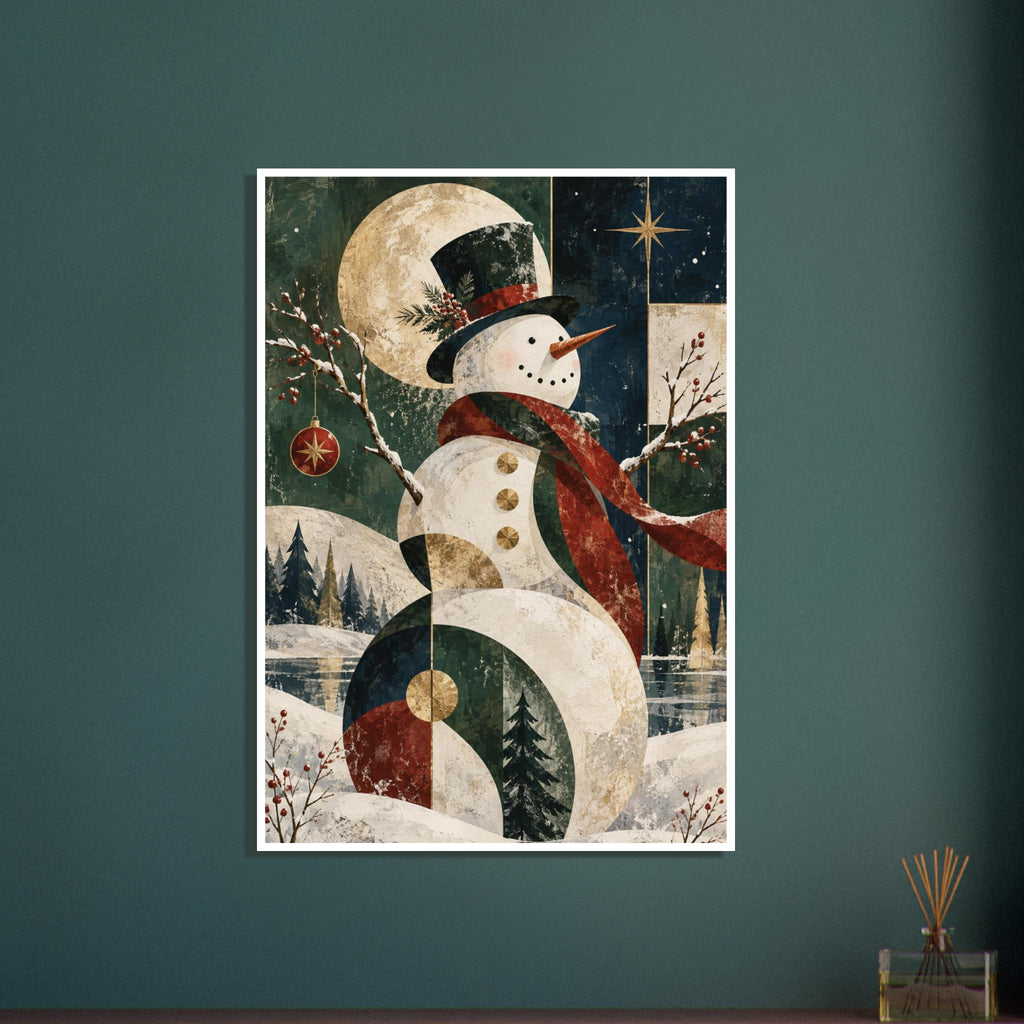 original abstract composition art print for the living room, soft painterly artwork on matte paper