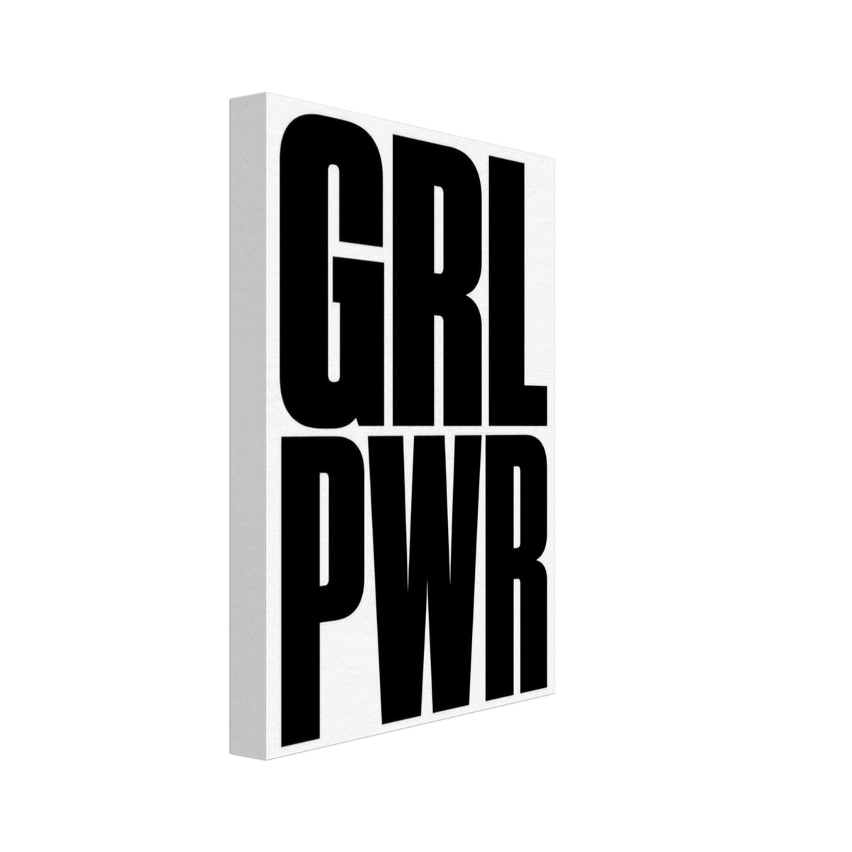 Grl Pwr Black And White Poster – Canvas