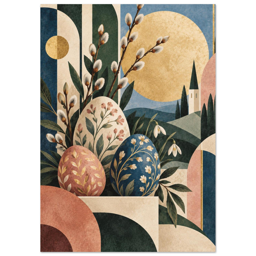 original abstract composition art print for the living room, soft painterly artwork on matte paper