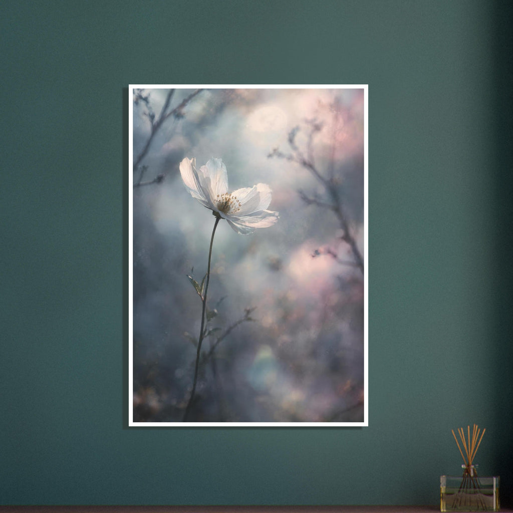 original abstract composition art print for the living room, soft painterly artwork on matte paper