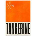 Tangerine Orange Typography Poster