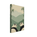 panda art print for the living room, soft painterly artwork on matte paper