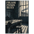 Folsom Prison Blues Vintage – illustration wall art print by Printavelle – close-up