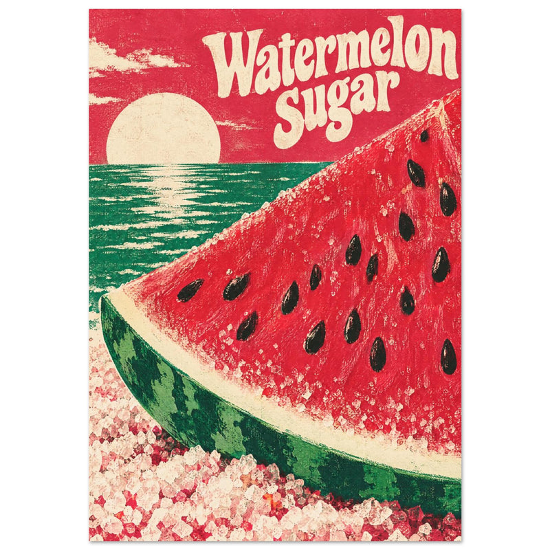 Watermelon Sugar Retro Art Print