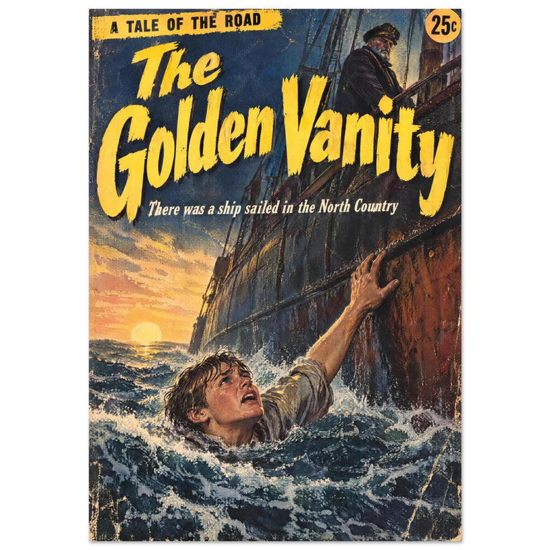 Golden Vanity Vintage Ship Art Print
