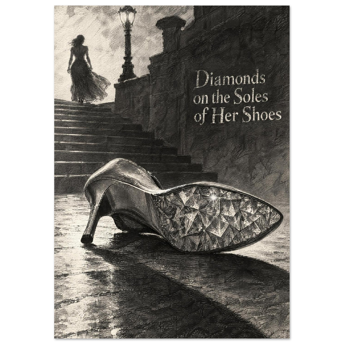 Diamond Sole High Heel Art Print