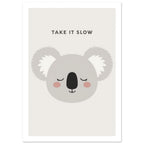 wild animal art print for the living room, soft painterly artwork on matte paper