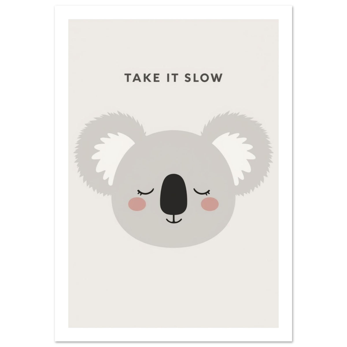 wild animal art print for the living room, soft painterly artwork on matte paper