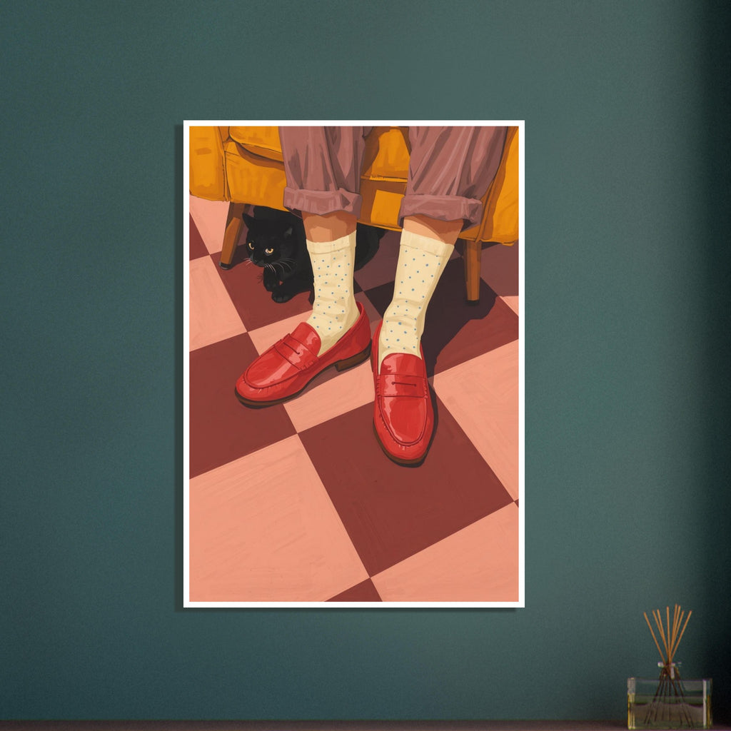 ja för just den här art print for the living room, soft painterly artwork on matte paper