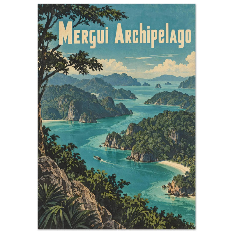 Mergui Archipelago Vintage Travel Poster